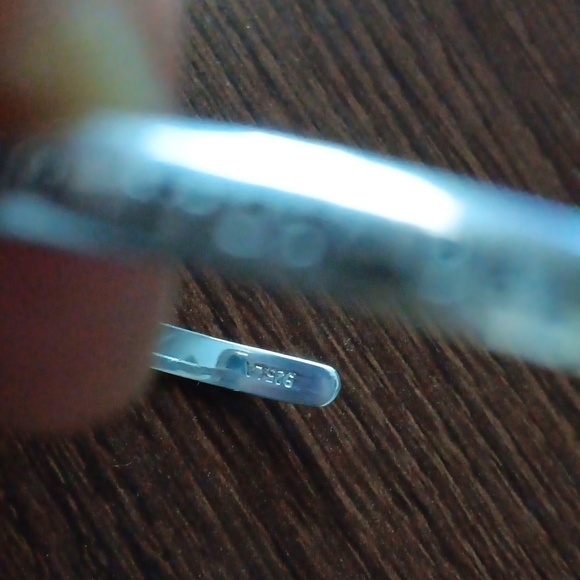 VT 925 Inscribed Silver Cuff Bracelet - Picture 5 of 6